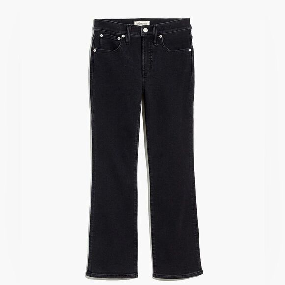 Madewell Cali Demi Black Grey Jeans Straight Leg Size 25 - Picture 6 of 13